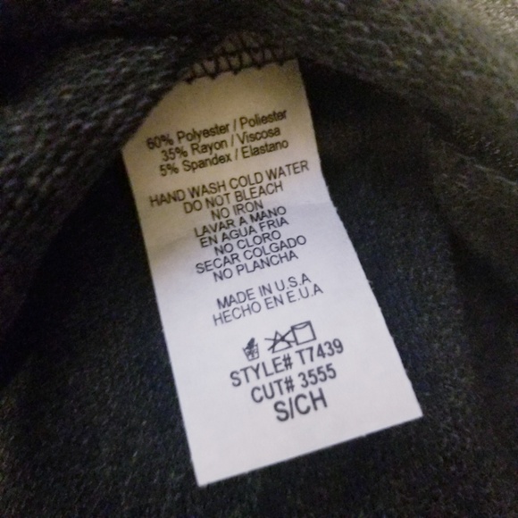 Plaid Long Sleeved French Terry Top - Picture 5 of 7